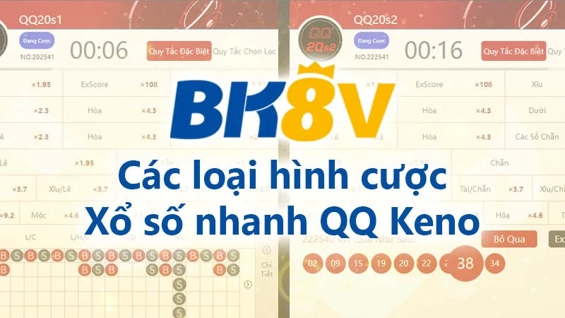 Các loại hình cược xổ số nhanh QQ Keno